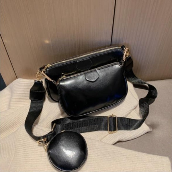 fashion three in one Handbags designer shoulder bags luxury pu leather messenger crossbody bag cusual small purse 3 bag set 2020