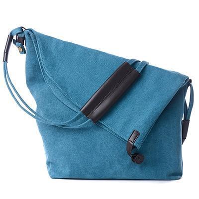 Kayla + Ava Crossbody Bag Womens Blue Weave Adjustable Chain Strap Rectangle